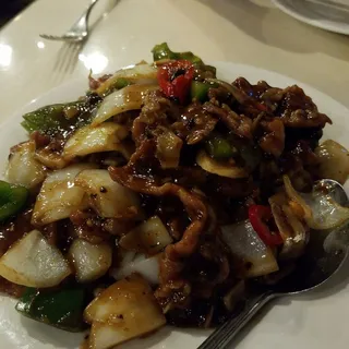 Beef Chow Fun with Black Bean Sauce