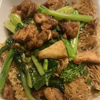 Minute Chicken on Cake Noodle