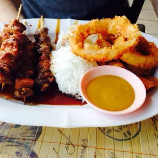 Yakitori with scallop entree