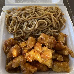 Orange Chicken with Lo Mein