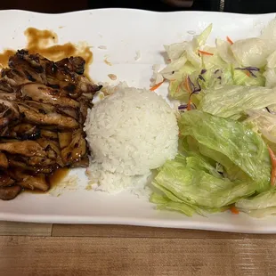 Chicken teriyaki plate