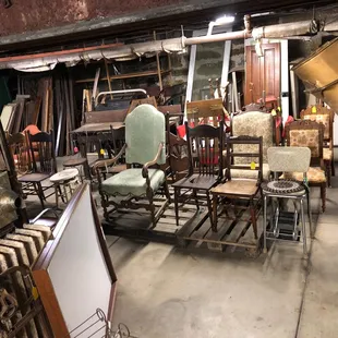 Chairs n such down here!