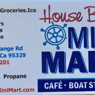 the front of the business card