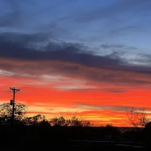 Finishing up getting one of our Air BNB homes for arriving guests!  We sure do have pretty sunsets!