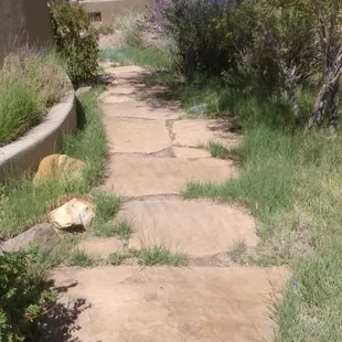 Customer wanted a natural look, but also where a dolly or wheelchair could maneuver without much difficulty.