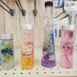 Sample art in bottles.