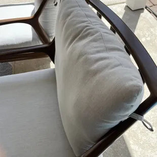 Lumpy , poor stuffing in back cushion