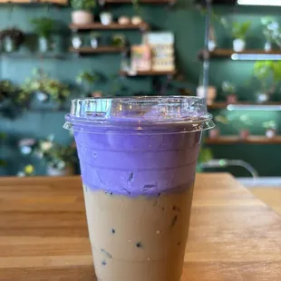 Ube Vietnamese coffee