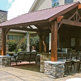 Custom Pavilion with Kitchen Island
