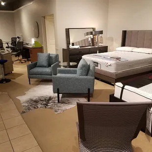 beds and comfy chairs too
