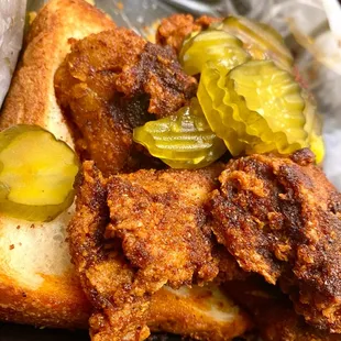 hot chicken sandwich