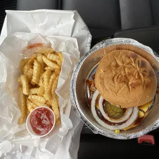 Flame Broiler Burger