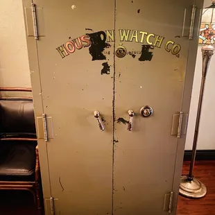 an old safe door