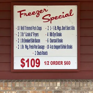 Freezer Special