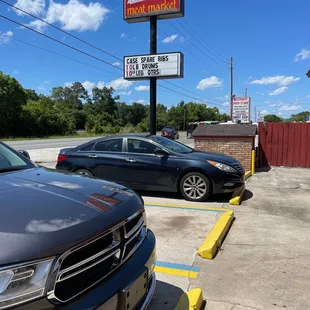 outside