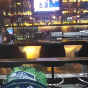 the view of the bar from the bar