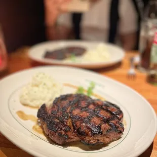 Hawaiian Rib - eye with mashed potatoes