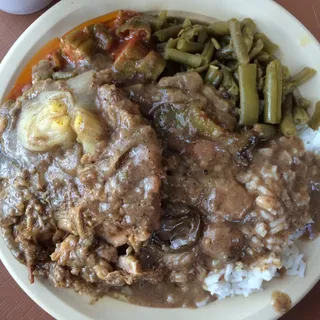 Smothered Pork Chop Plate