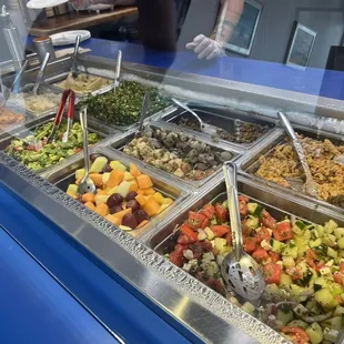 interior, salads