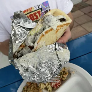 Vegan Gyro with 2 Sides Combo