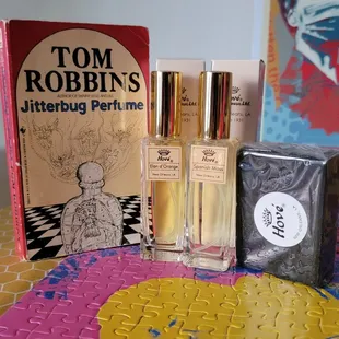 With my copy of Jitterbug Perfume- Hové was an inspiration for Tom Robbins' book research