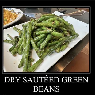 dry sauteed green beans
