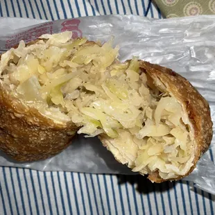 Inside shrimp spring roll