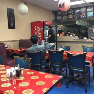 interior, sushi and sashimi