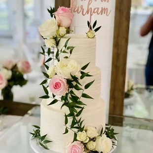 a wedding cake