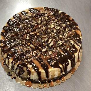 a chocolate covered cake