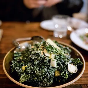 Lacinato Kale Salad | endive, pear, hazelnut vinaigrette, lemon zest