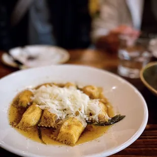 Agnolotti | kabocha squash, fried delicata, sage, butter, parmesan