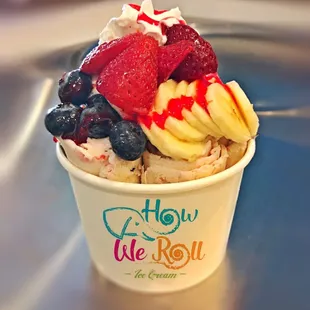 Strawberry with extra fruit!