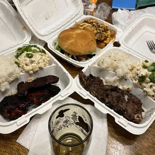 a variety of food items