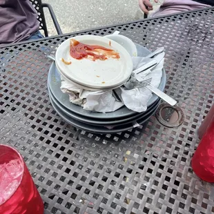 a plate of food on a table