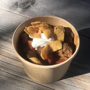 Homemade Chili with local Highland Beef