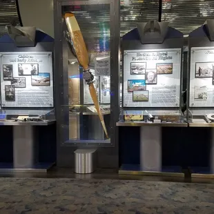 A scene from the museum which is located outside security on level two.