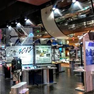 This is a really cool historical aviation exhibit inside the airport!!!