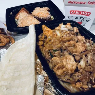 Moo Shu, Fried Rice, Golden Shrimp Toast (6)