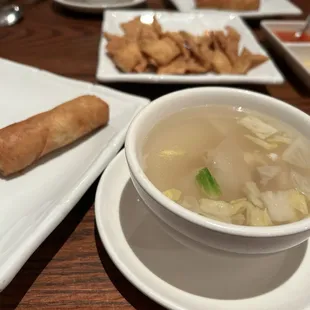 Wonton Soup and spring roll...Very good!