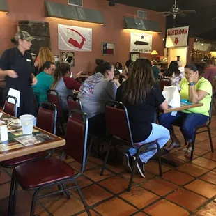 Dining room large enough for groups