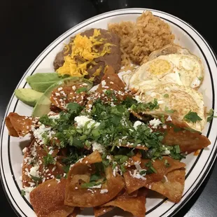 a plate of mexican food
