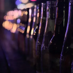 Empty beers at Howard's