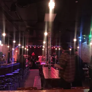 Stage and bar