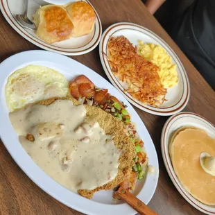 Country Fried Steak and Eggs
