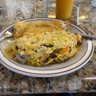 Hobo Omelette w/Hash Browns