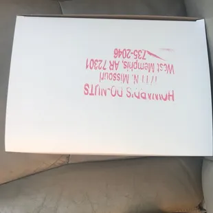 a box of doughnuts