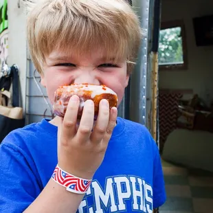 Maple and bacon donut.