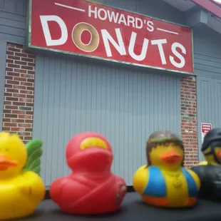 My 4-traveling duckies looking forward to a new Kool Donut Adventure...