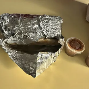 Breakfast burrito with all the meats